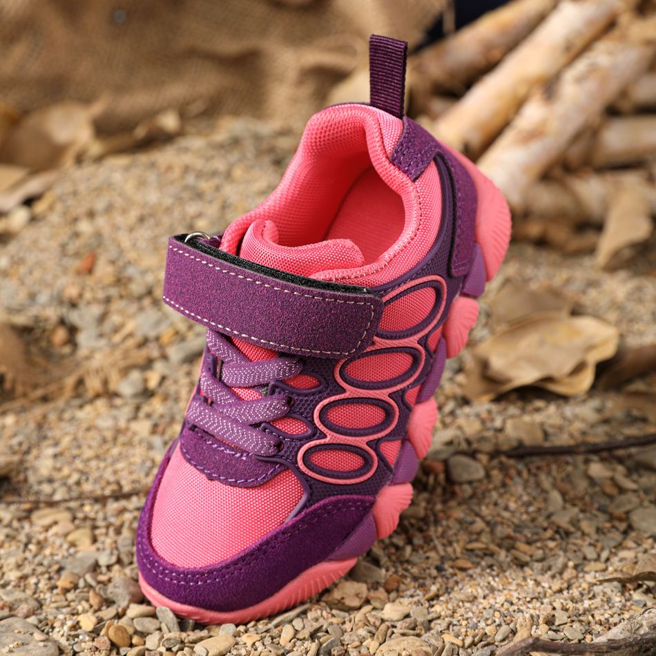 حذاء رياضي بحزام فيلكرو للأطفال الصغار / الأطفال أرجواني big image 3