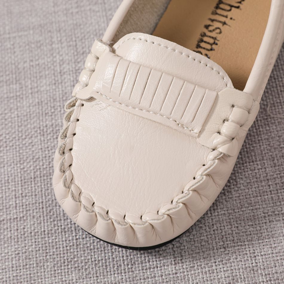 Toddler Topstitching Detail Slip-on Loafers Flats AntiqueWhite big image 4