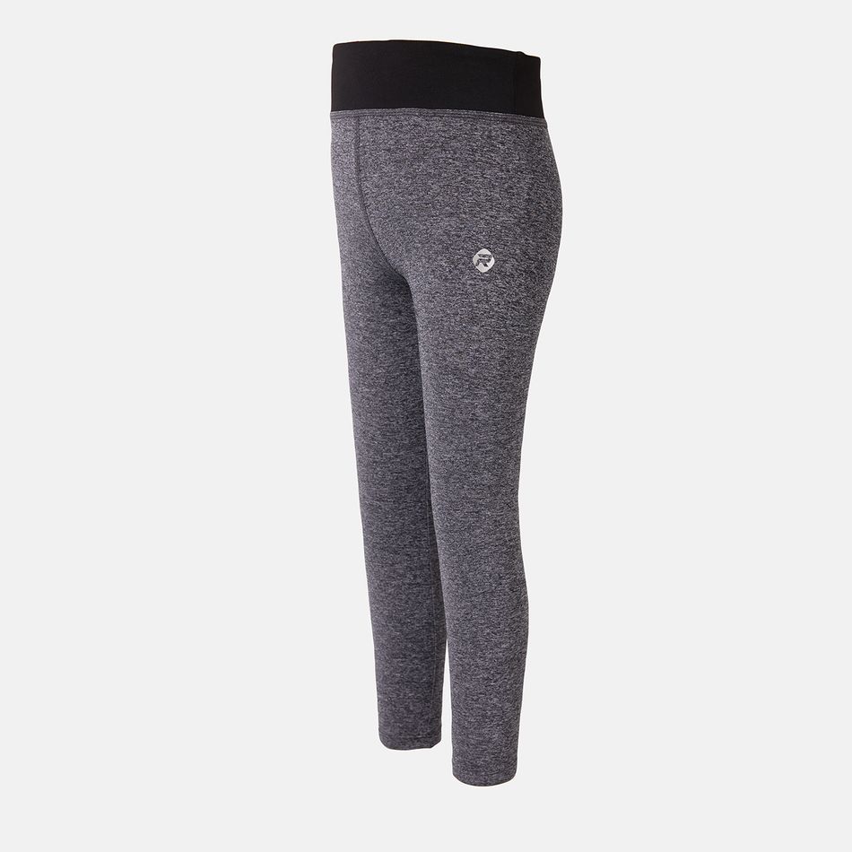 Activewear Toddler Girl Colorblock High Waist Leggings flowergrey big image 1
