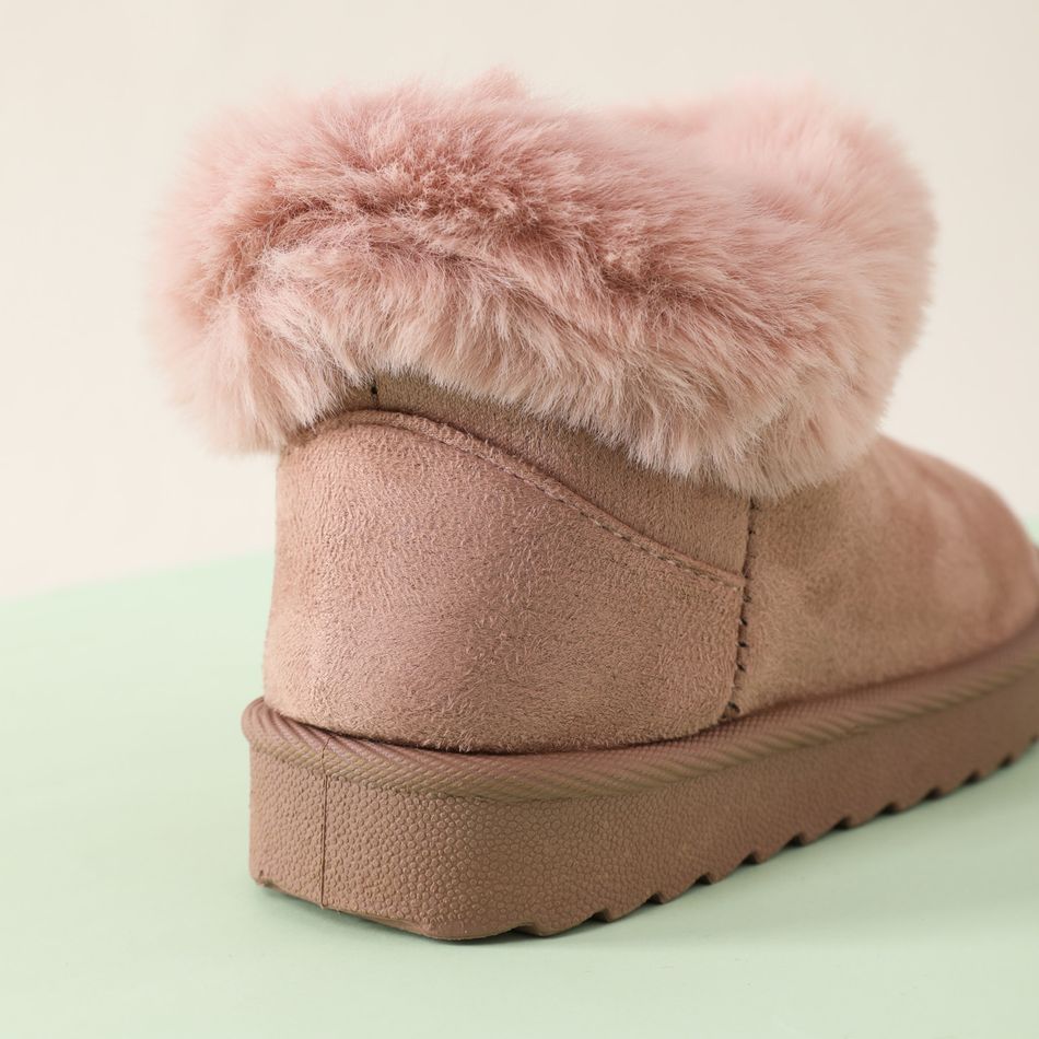 Toddler / Kid Fashion Fluffy Trim Pink Snow Boots Pink big image 5
