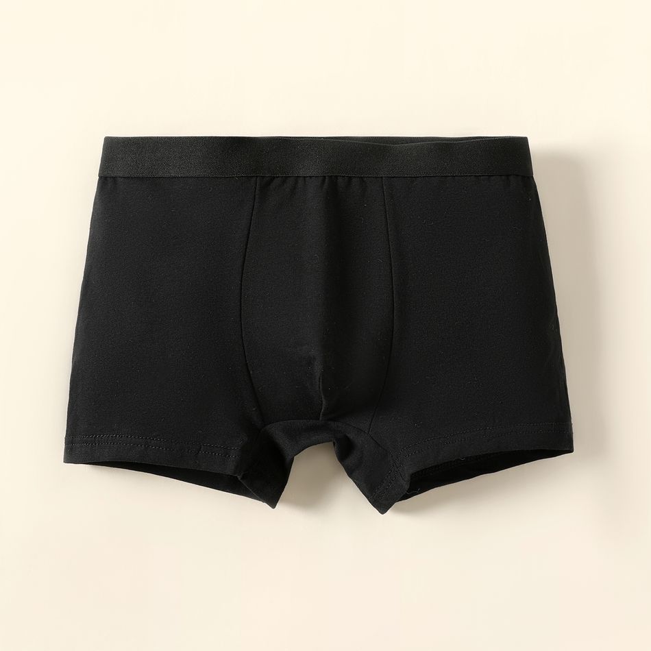 3-Pack Kid Boy Solid Color Cotton Underwear Boxer Briefs Multi-color big image 6