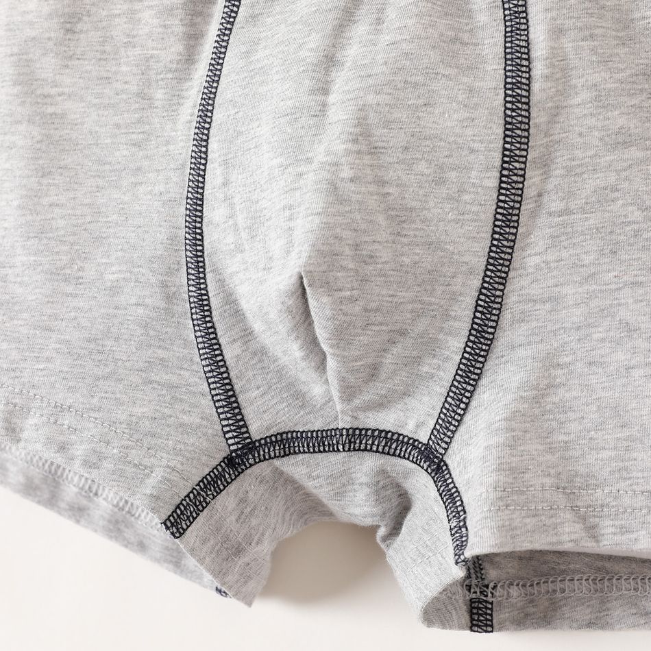 Kid Boy Basic BoXer Briefs Underwear Grey big image 5