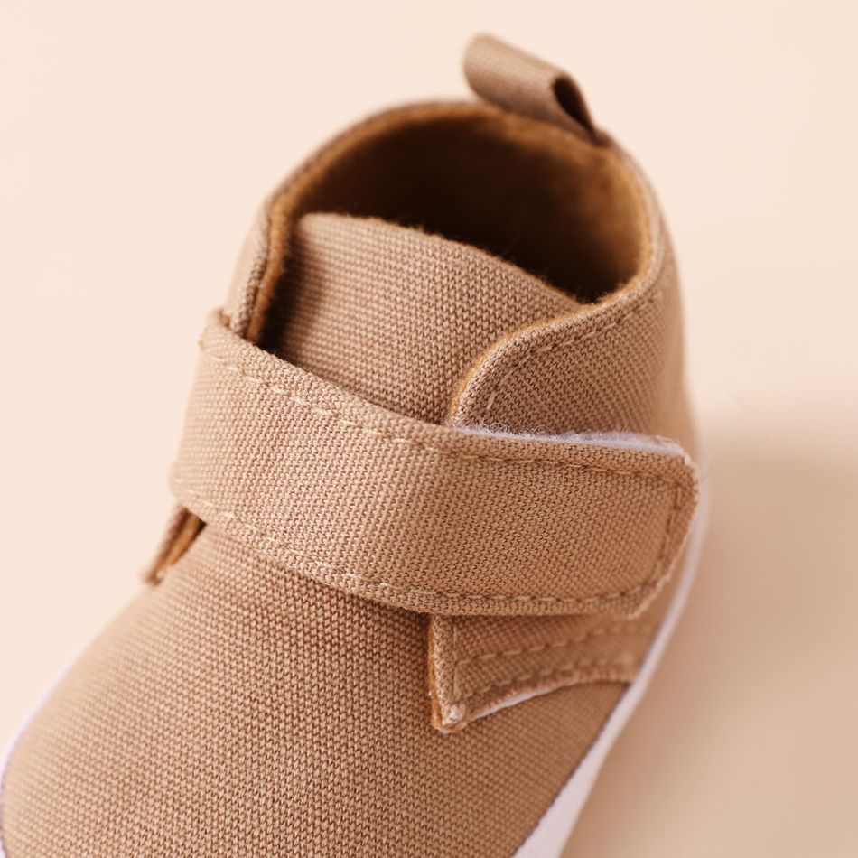 Baby / Toddler Simple Plain Velcro Prewalker Shoes Brown big image 4