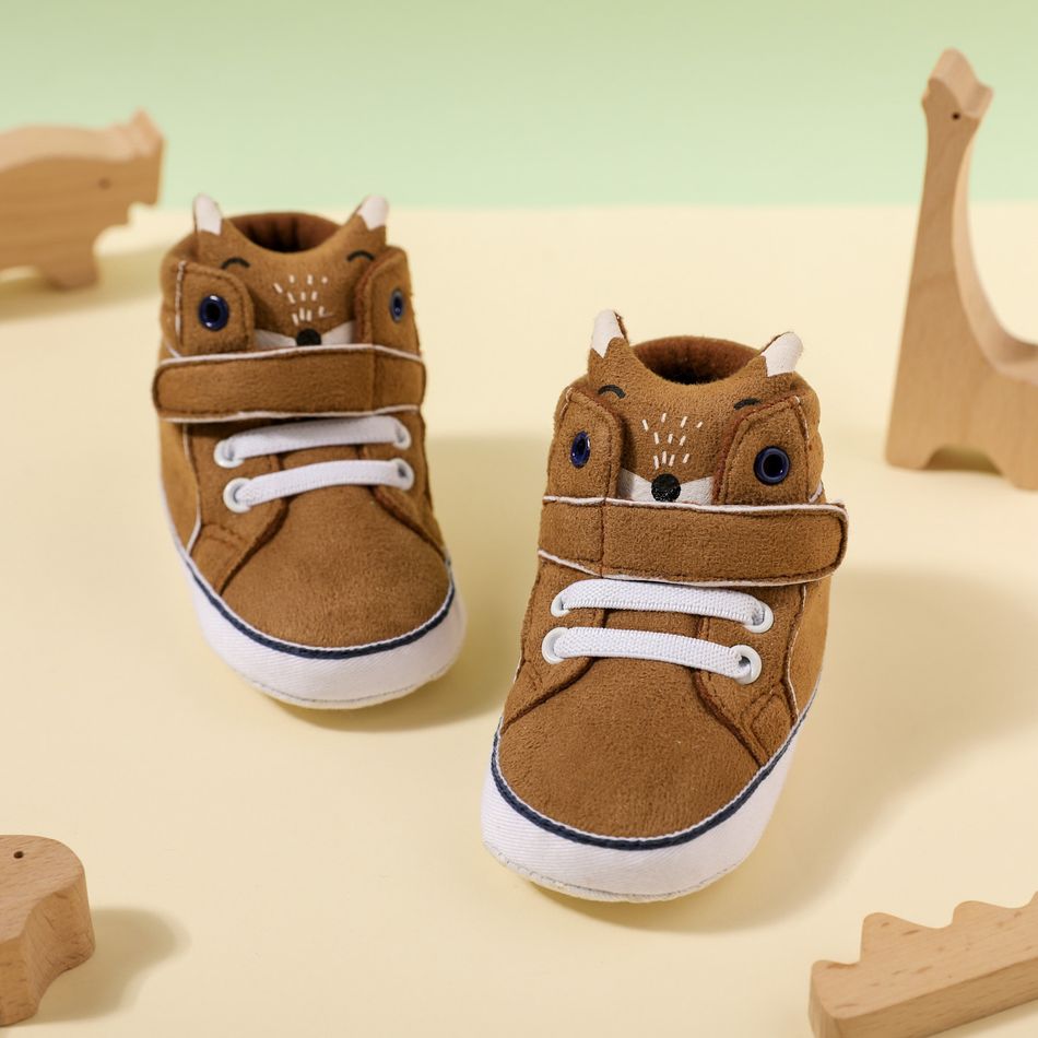 Baby / Toddler Cartoon Fox Prewalker Shoes Brown big image 2