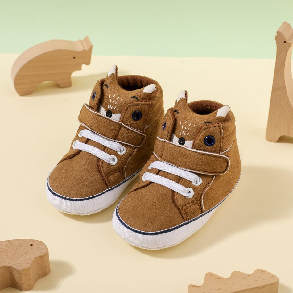 Baby / Toddler Cartoon Fox Prewalker Shoes Brown big image 1