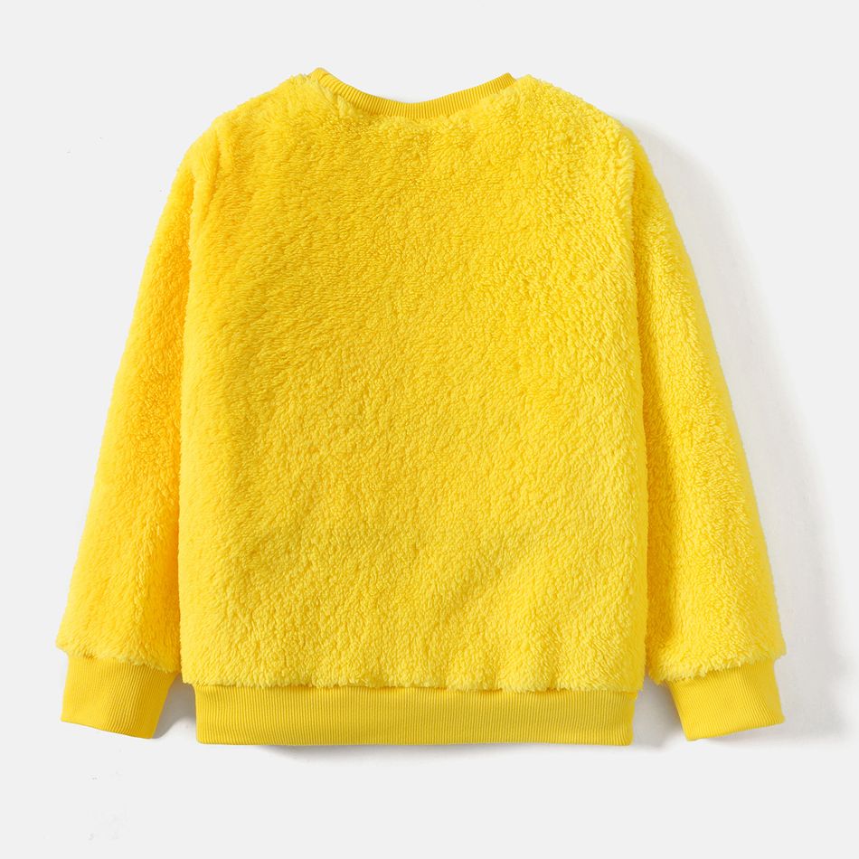 Looney Tunes Kid Girl Tweety Embroidered Fleece Sweatshirt Yellow big image 5