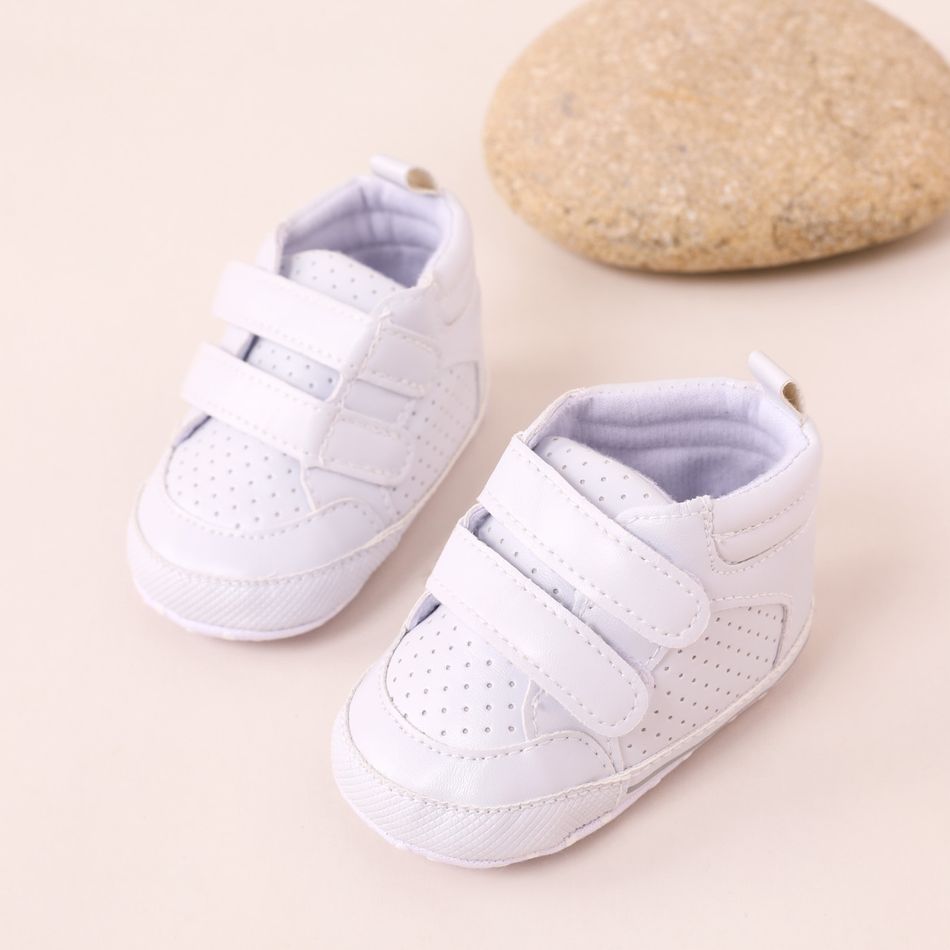 Baby / Toddler Double Velcro Breathable Prewalker Shoes White