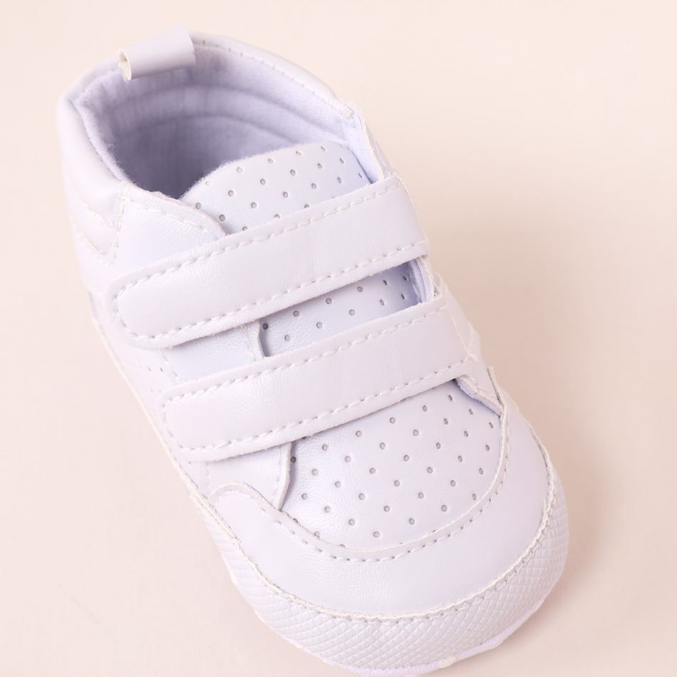 Baby / Toddler Double Velcro Breathable Prewalker Shoes White big image 4