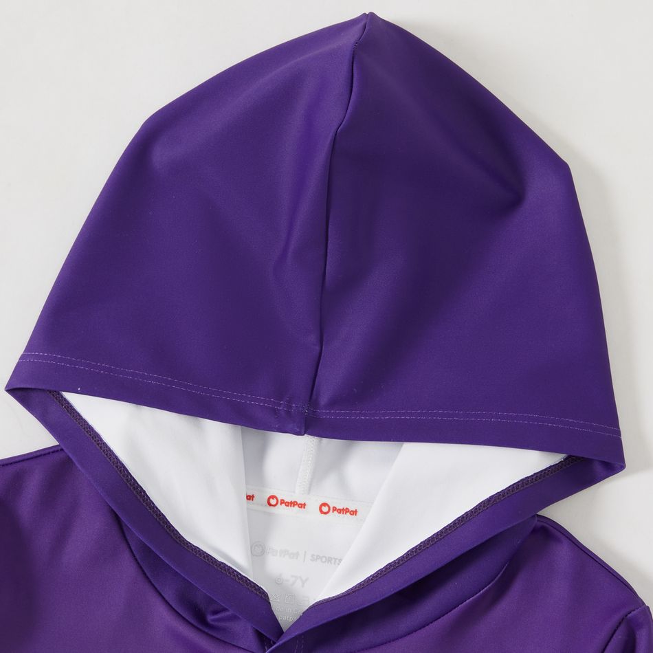 Activewear Kid Boy/Kid Girl Gradient Color Hoodie Sweatshirt bluishviolet big image 2