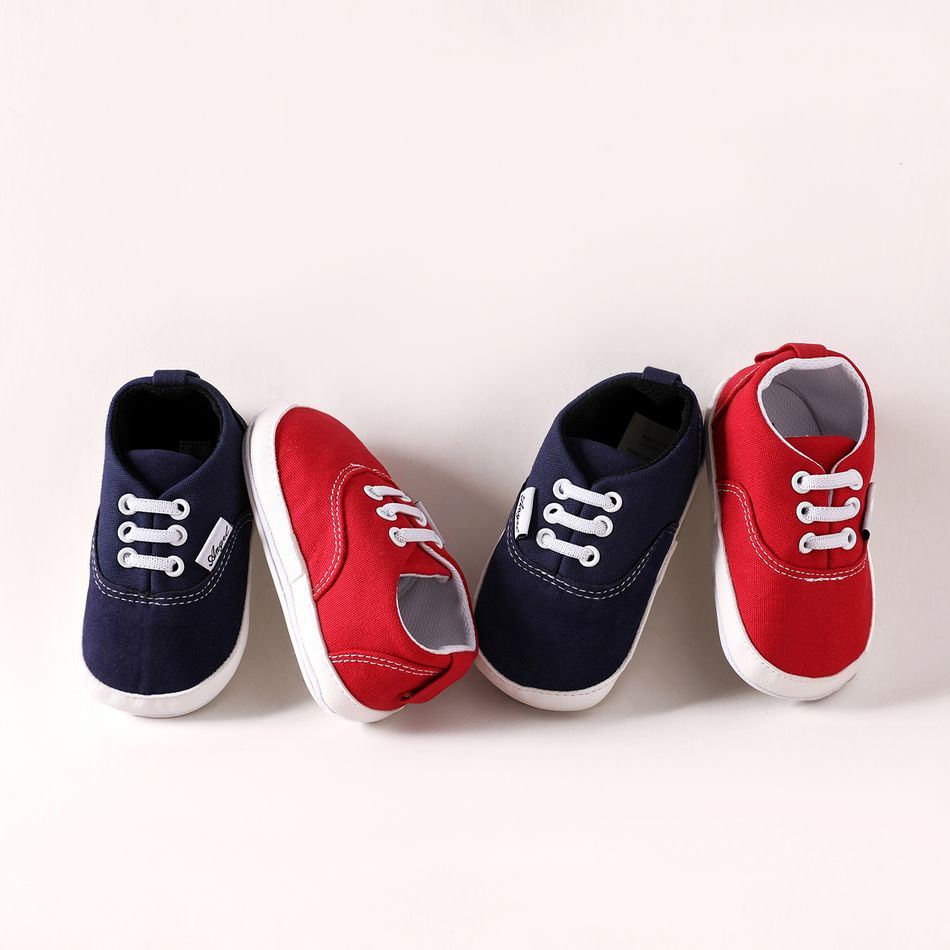 Baby / Toddler Letter Detail Classic Canvas Prewalker Shoes Red