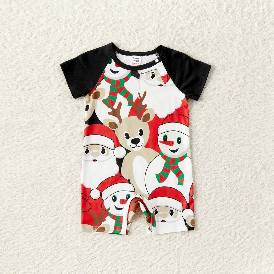 Christmas Family Matching Short-sleeve Graphic Tee & Shorts Pajamas Sets (Flame Resistant) Colorful big image 9