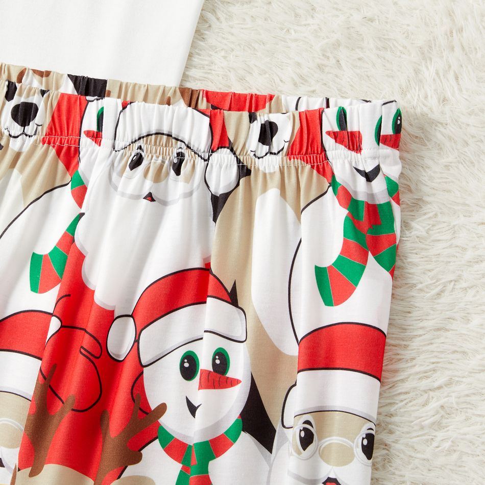 Christmas Family Matching Short-sleeve Graphic Tee & Shorts Pajamas Sets (Flame Resistant) Colorful big image 5