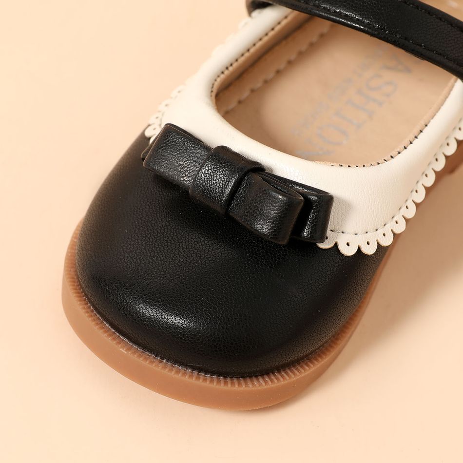 Kleinkinder Mädchen Lässig Unifarben Kunstlederschuhe schwarz big image 4