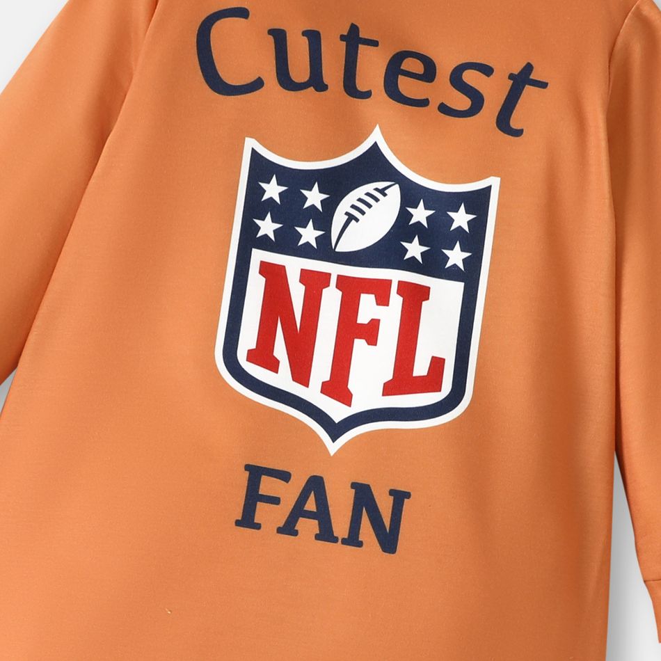 NFL Family Matching Long-sleeve Graphic Hoodies Brown big image 5