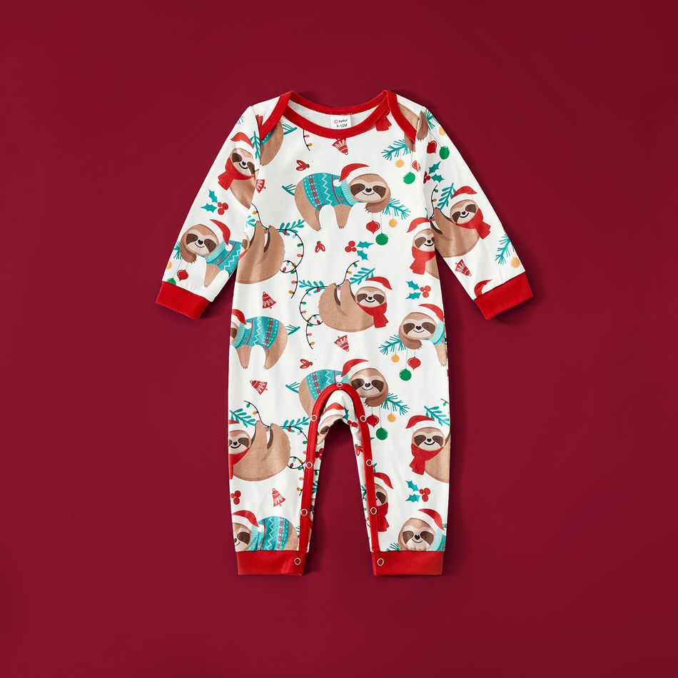 Natal Look de família Manga comprida Conjuntos de roupa para a família Pijamas (Flame Resistant) colorblock big image 14