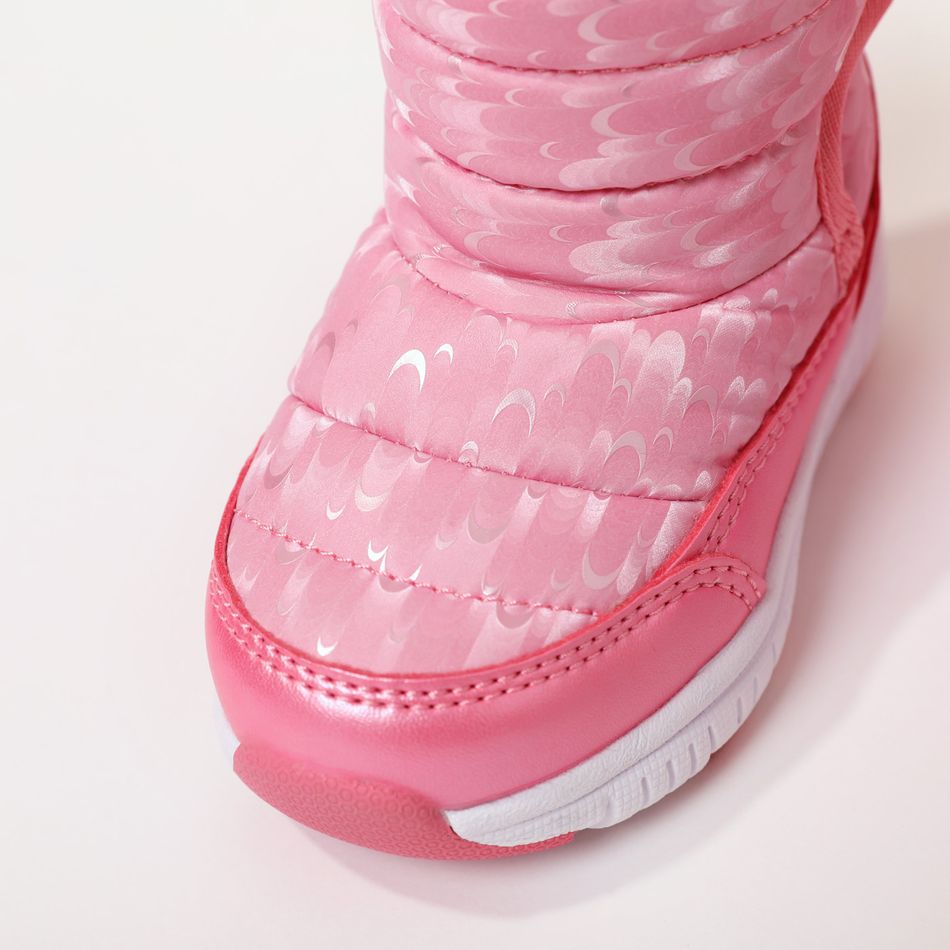 bottes de neige thermiques roses imperméables doublées de polaire pour tout-petits / enfants Rose big image 5