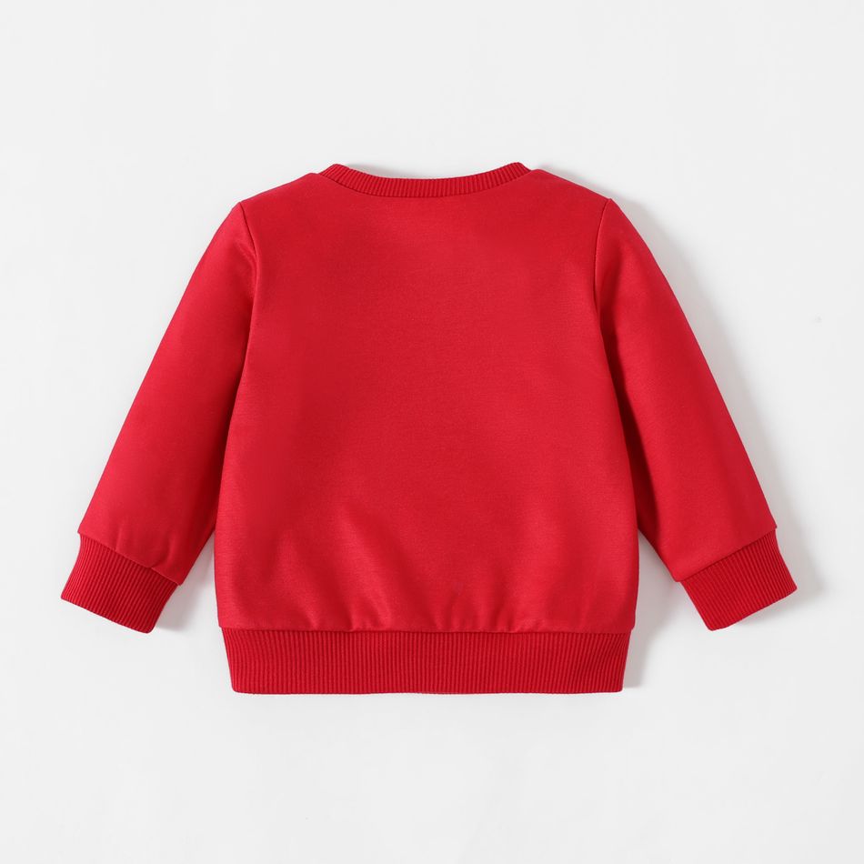 Harry Potter Baby Boy Christmas Graphic Long-sleeve Sweatshirt Red big image 3