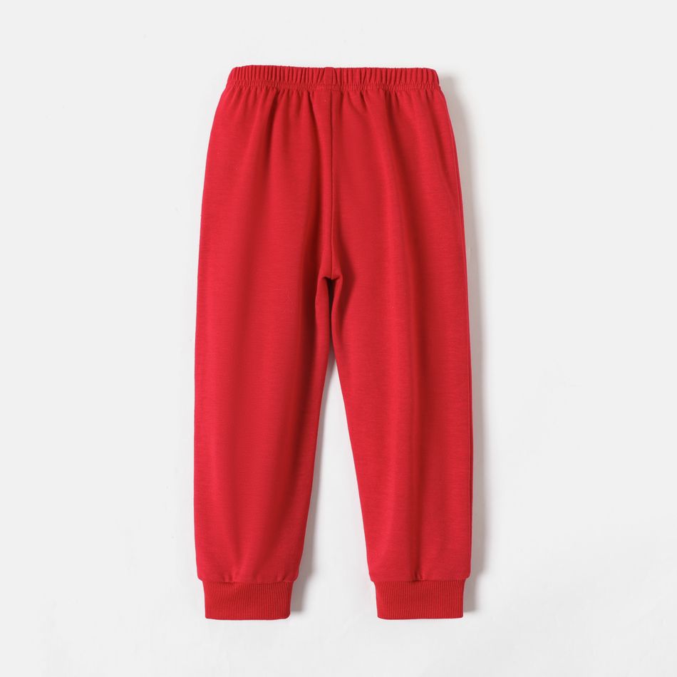 Hot Wheels Toddler Girl/Boy Letter Print Elasticized Pants Red big image 4