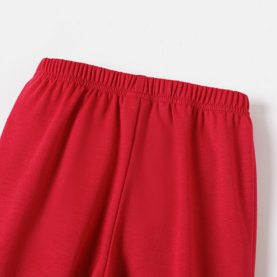 Hot Wheels Toddler Girl/Boy Letter Print Elasticized Pants Red big image 5