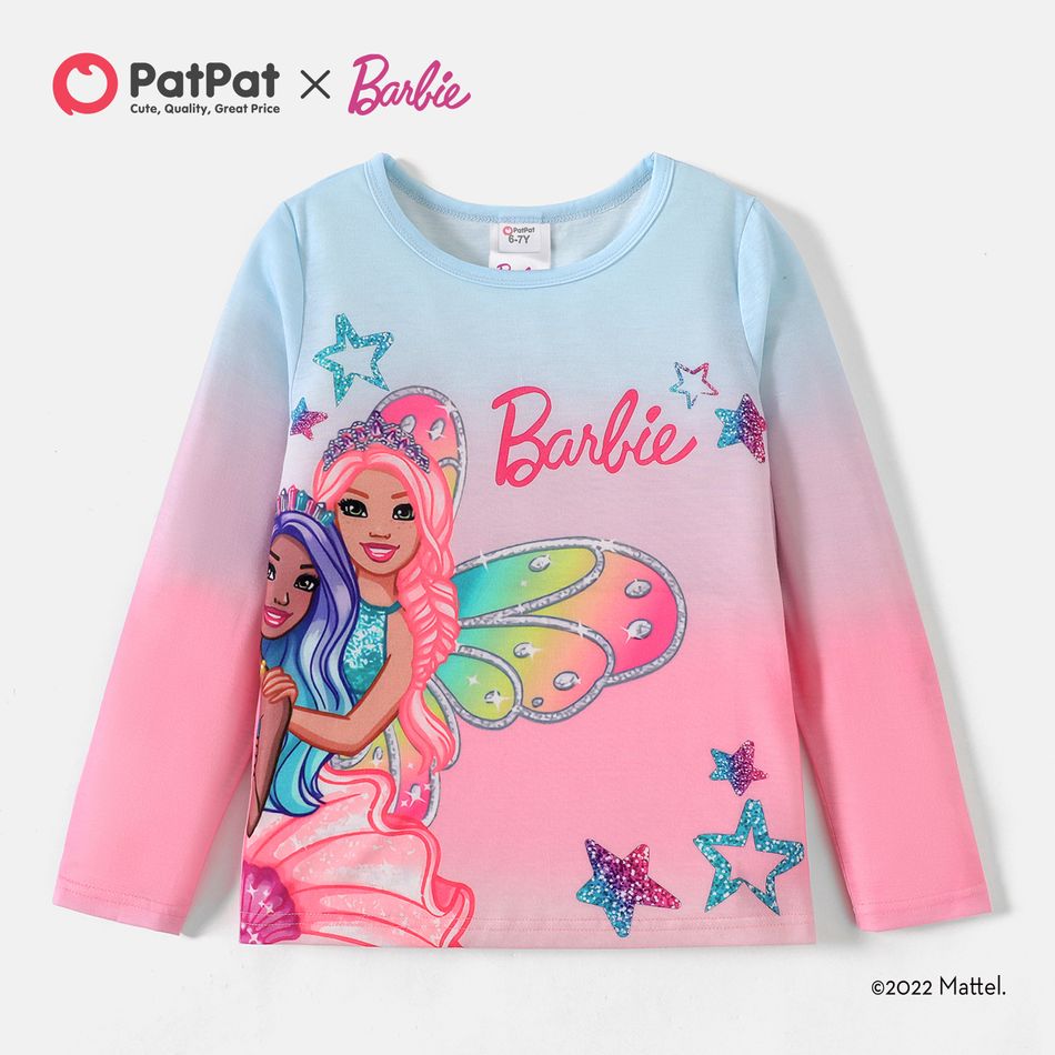 Barbie Kinder Mädchen Figur Langärmelig T-Shirts rosa big image 2