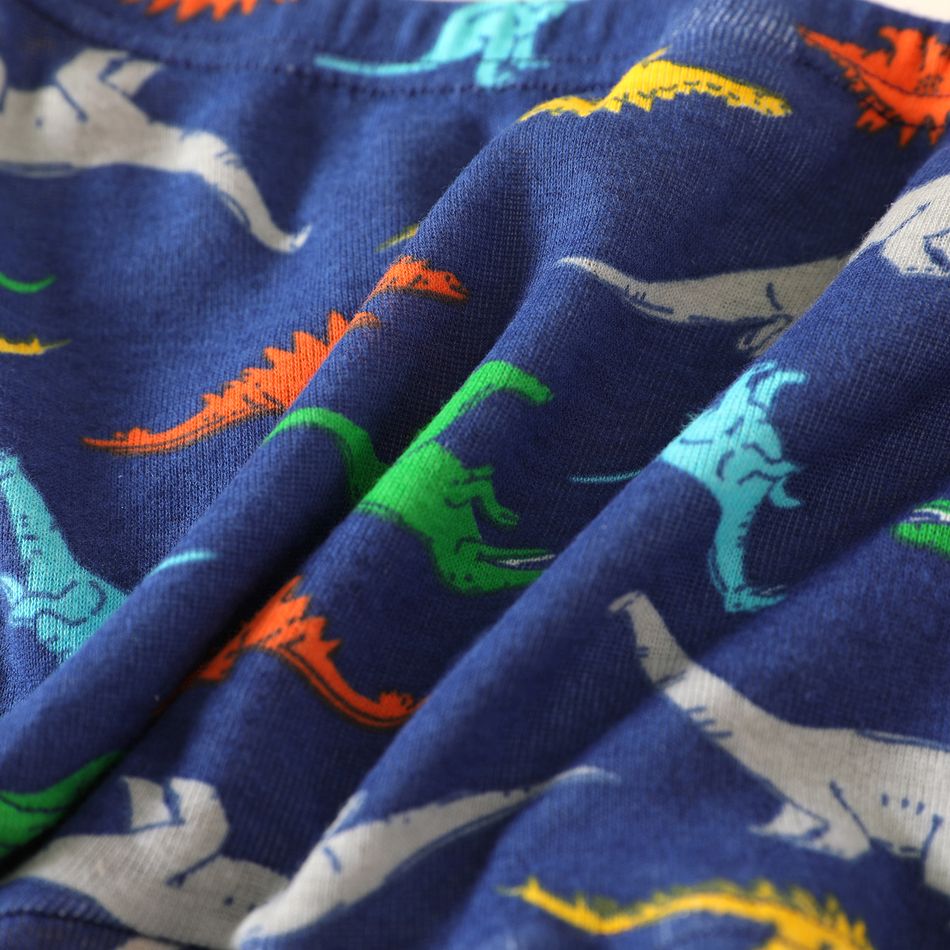 3-Pack Kid Boy Dinosaur Print Underwear Boxer Briefs Multi-color big image 4