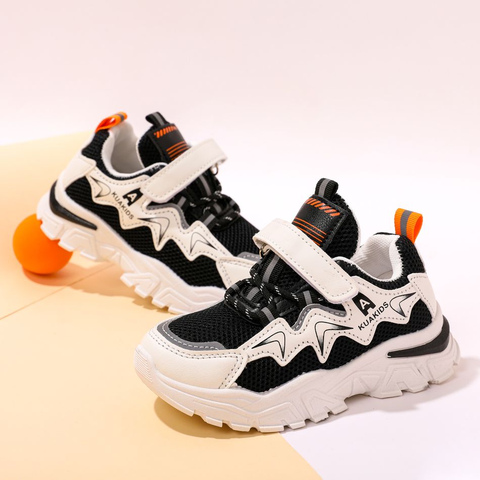 Toddler / Kid Mesh Panel Breathable Sneakers Black