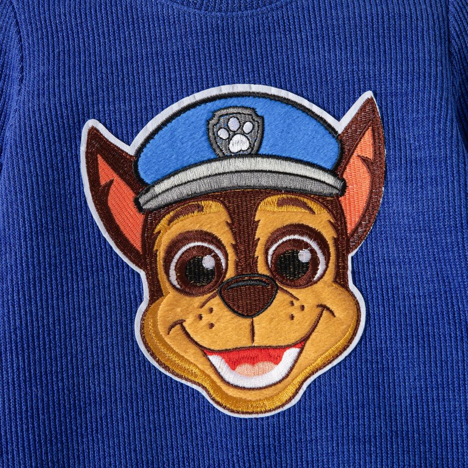 PAW Patrol Toddler Girl/Boy Embroidered Ribbed Pullover Sweatshirt royalblue big image 2