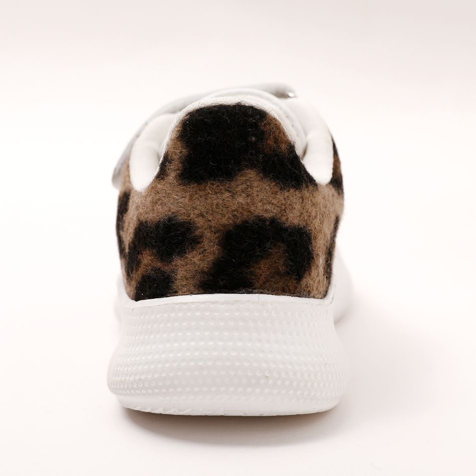 Toddler / Kid Contrast Leopard Casual Shoes White