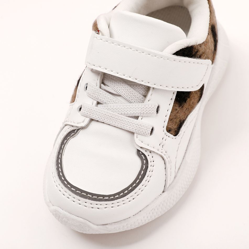 Toddler / Kid Contrast Leopard Casual Shoes White big image 4