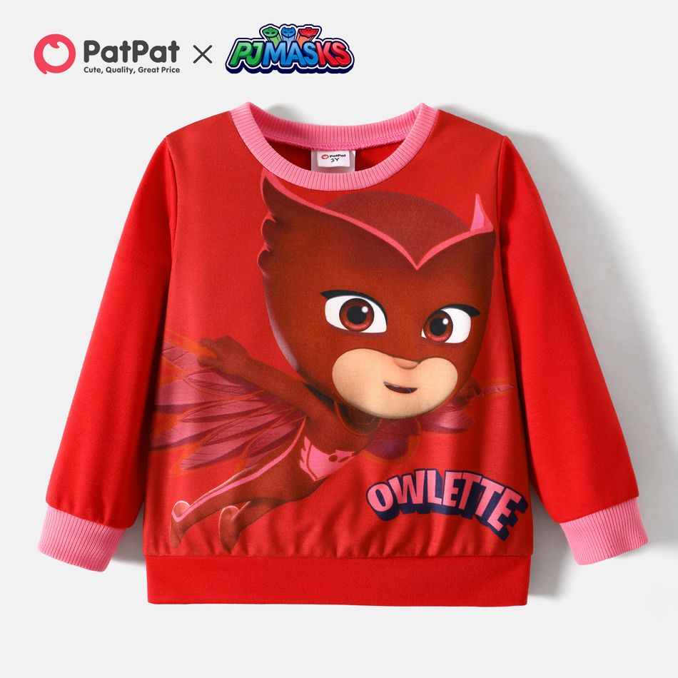 PJ Masks Enfant en bas âge Unisexe Enfantin Sweat-shirt Rouge