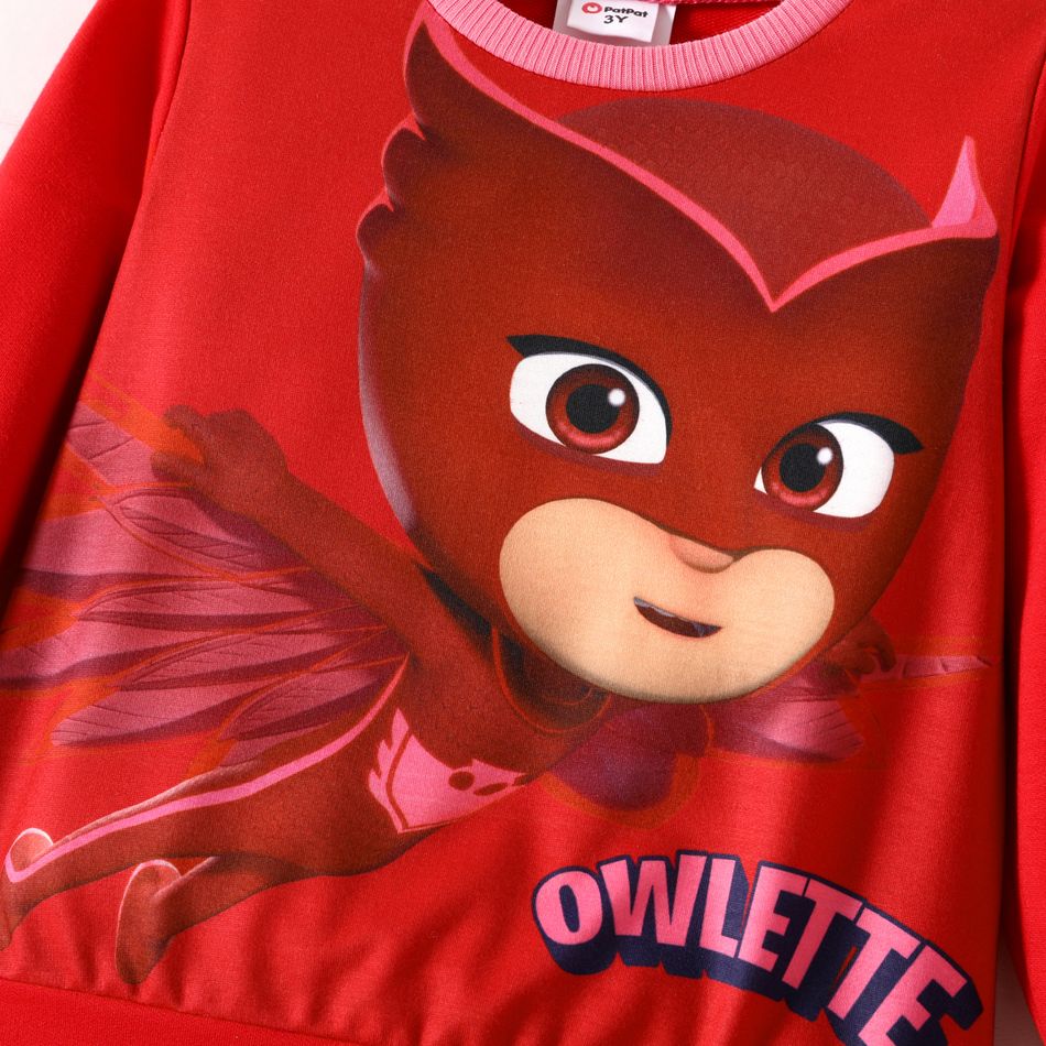 PJ Masks Enfant en bas âge Unisexe Enfantin Sweat-shirt Rouge big image 2
