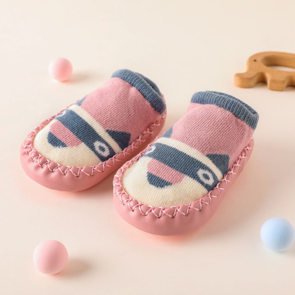 Baby / Toddler Cartoon Pattern Shoe Socks Pink big image 2