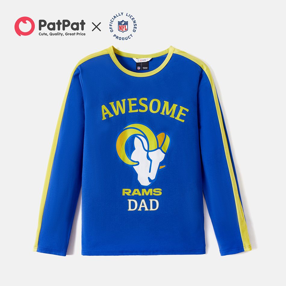 NFL Look de família Manga comprida Conjuntos de roupa para a família Tops Azul Escuro big image 2