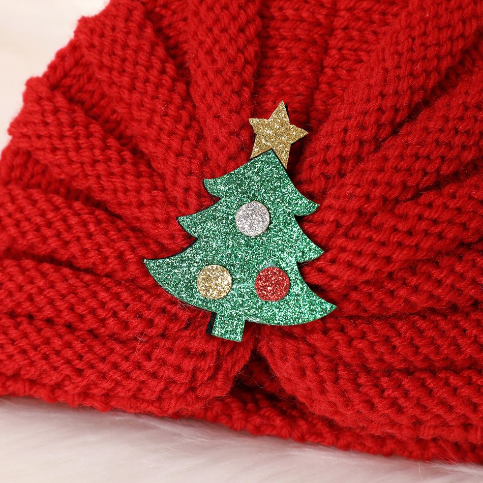 طفل / طفل عيد الميلاد قبعة صغيرة حرارية متماسكة أخضر big image 6