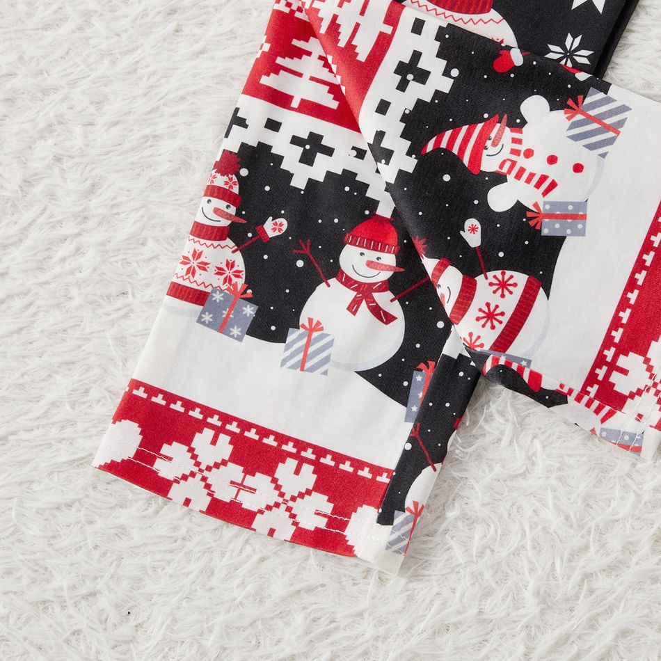Natal Look de família Manga comprida Conjuntos de roupa para a família Pijamas (Flame Resistant) vermelho preto big image 7