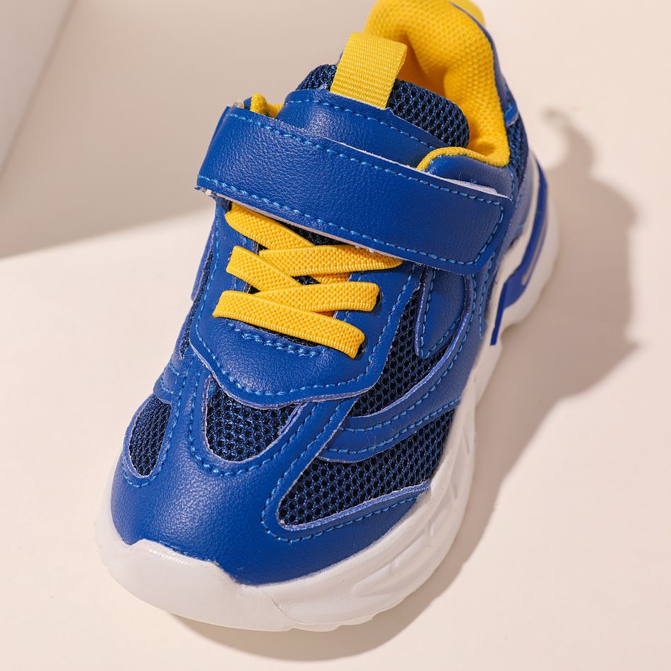 Toddler / Kid Mesh Panel Blue Sneakers Royal Blue