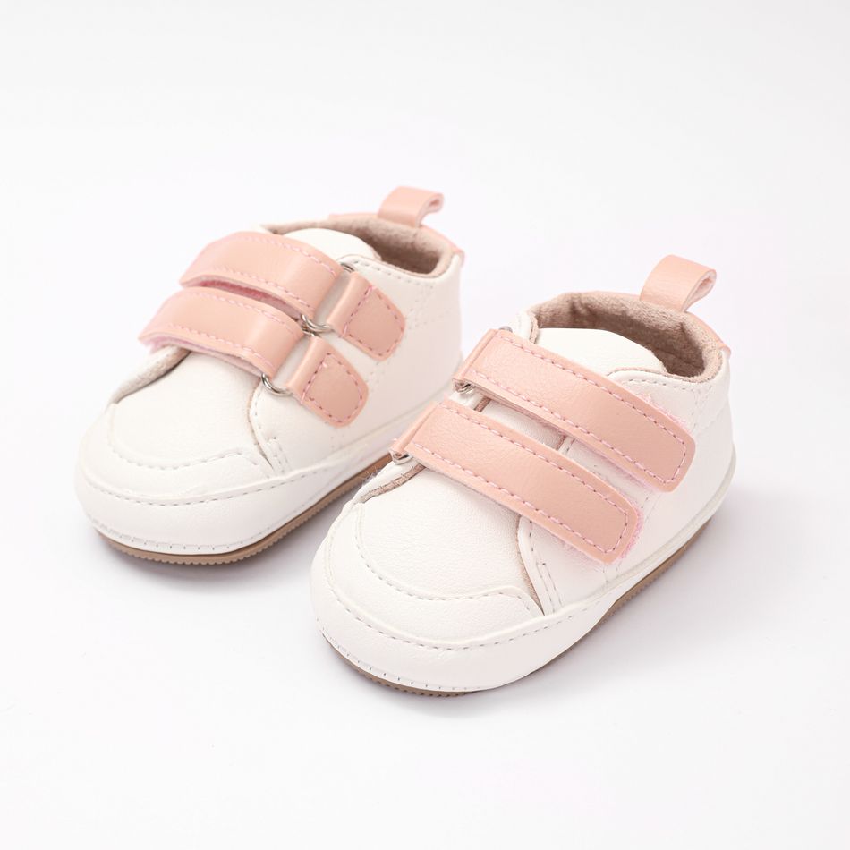 Baby / Toddler Double Velcro Soft Sole Prewalker Shoes Pink