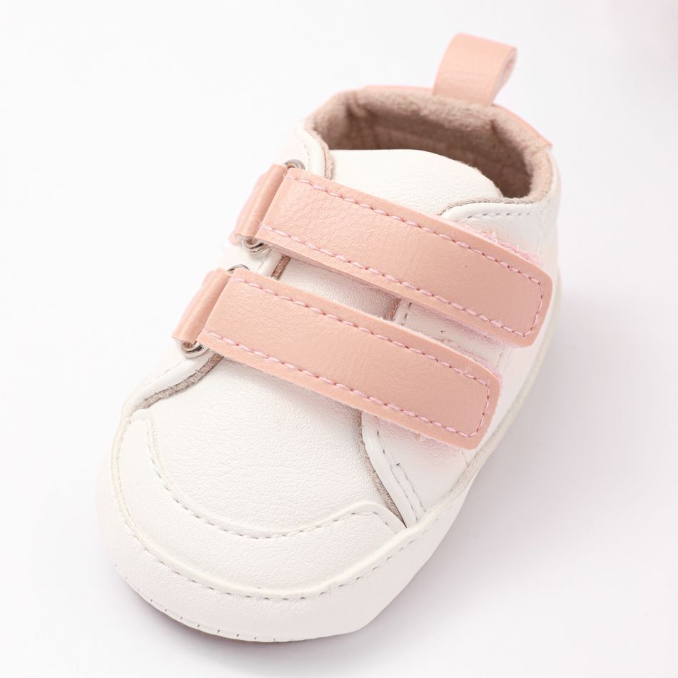 Baby / Toddler Double Velcro Soft Sole Prewalker Shoes Pink
