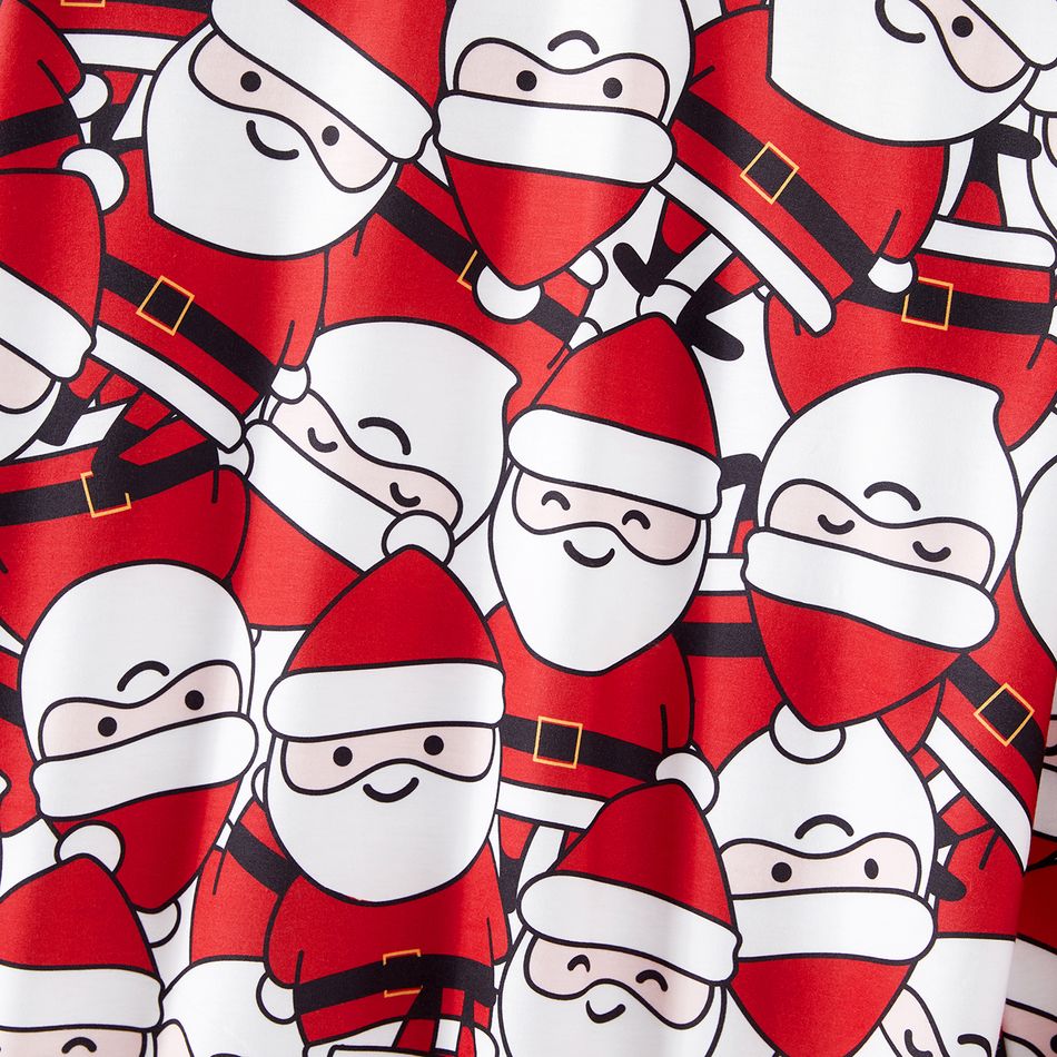 Christmas Family Matching Allover Santa Claus Print Red Long-sleeve Sweatshirts Red big image 14