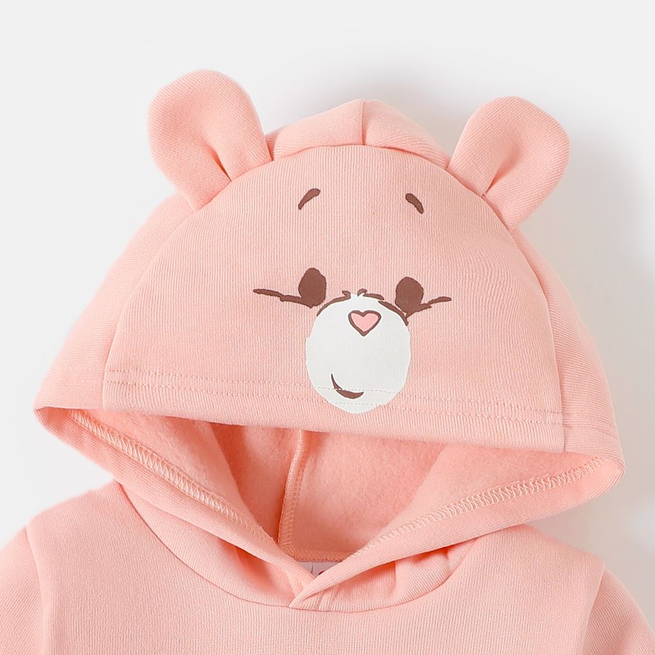 Care Bears Baby Boy/Girl Thermal Lined Long-sleeve 3D Ears Hoodie Pink big image 4