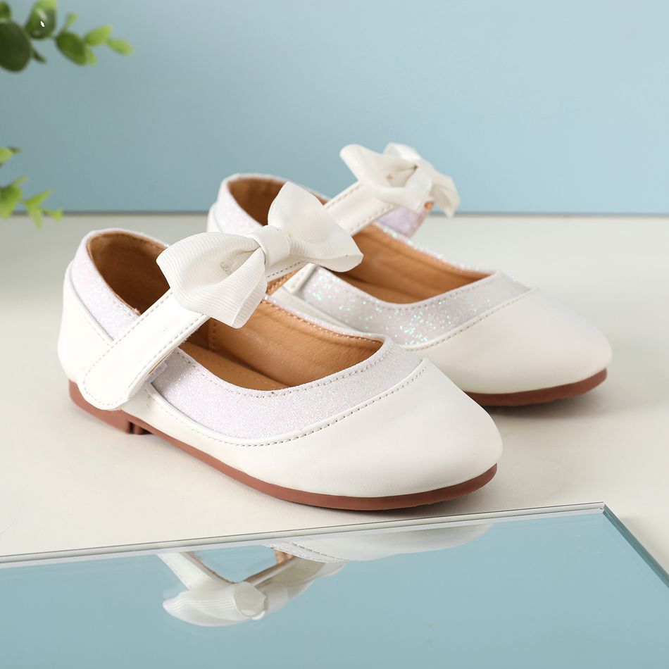 Toddler / Kid Bow Decor White Mary Jane Shoes White