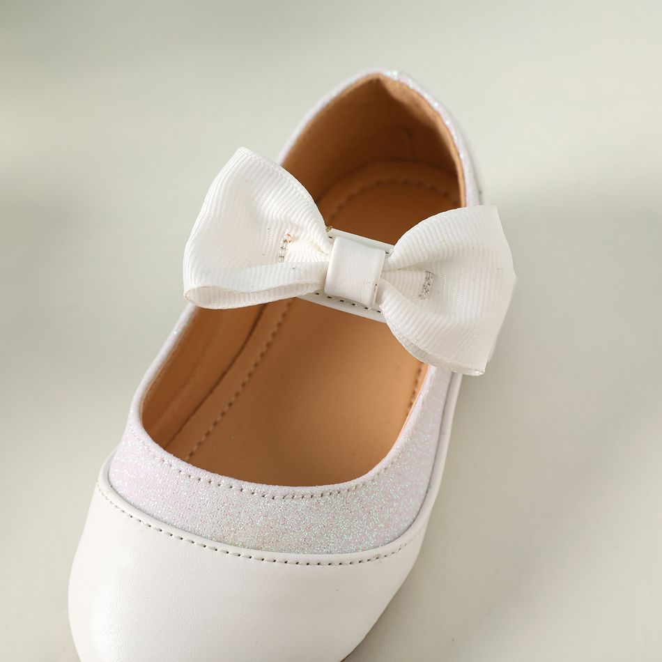 Toddler / Kid Bow Decor White Mary Jane Shoes White big image 4