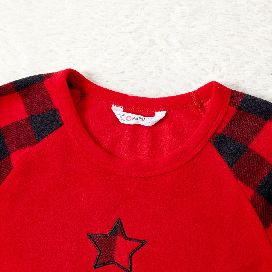 Weihnachten Familien-Looks Langärmelig Familien-Outfits Pyjamas (Flame Resistant) rot schwarz big image 6