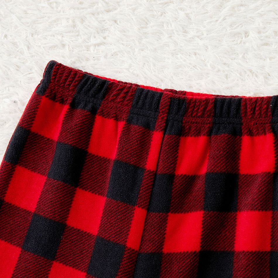 Weihnachten Familien-Looks Langärmelig Familien-Outfits Pyjamas (Flame Resistant) rot schwarz big image 11