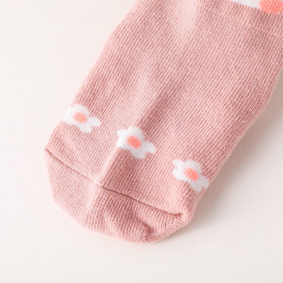 Baby Cartoon Animal Pattern Socks Pink big image 3