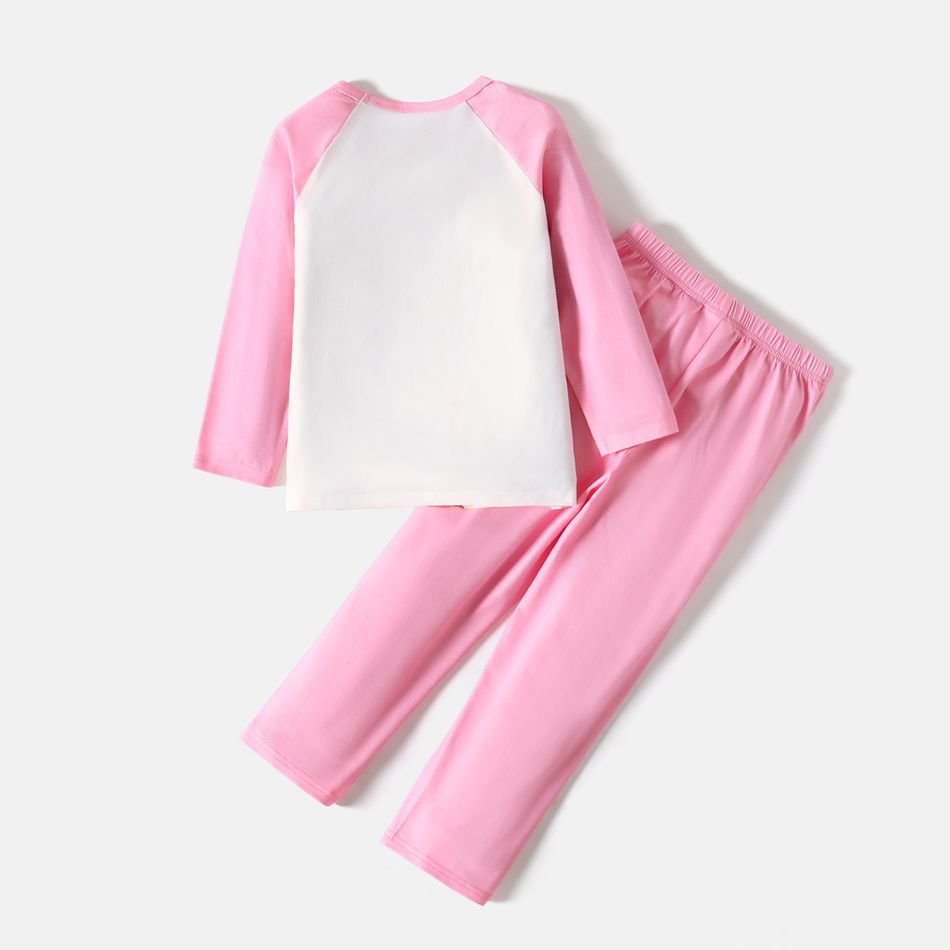 Barbie 2 pièces Enfant en bas âge Fille Doux Ensemble d'intérieur Rose big image 3