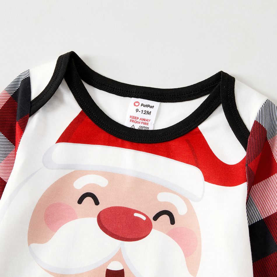 Weihnachten Familien-Looks Langärmelig Familien-Outfits Pyjamas (Flame Resistant) Farbblock big image 15