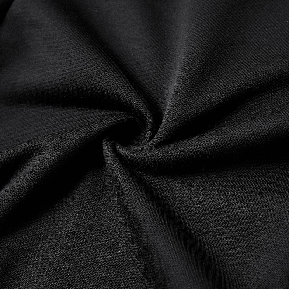 Maternity Drawstring Waist Black Casual Pants Black big image 7