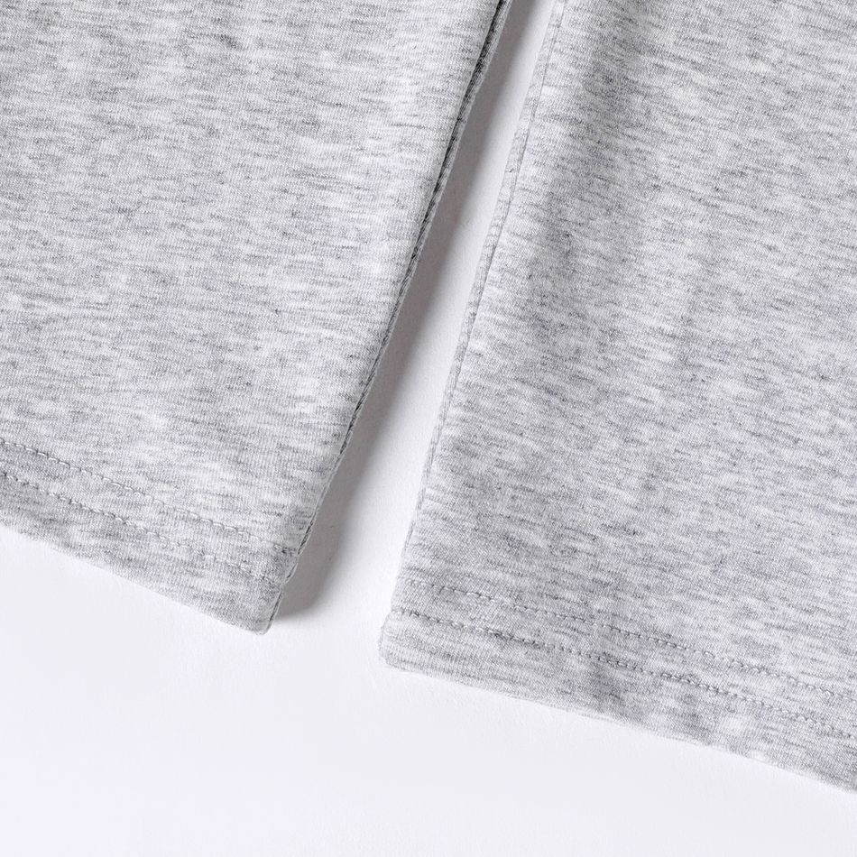 Go-Neat Water Repellent and Stain Resistant Mommy and Me 95% Cotton Solid Leggings flowergrey big image 8