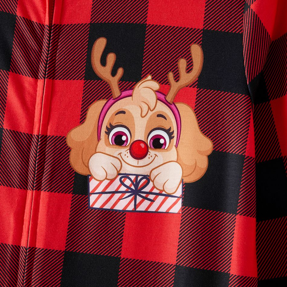 Helfer auf vier Pfoten Weihnachten Familien-Looks Hund Langärmelig Familien-Outfits Pyjamas (Flame Resistant) rot schwarz big image 10